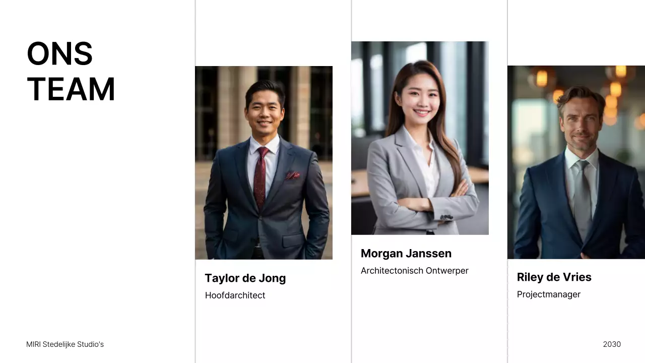 Presentatie minimalistische architectuurportefeuille