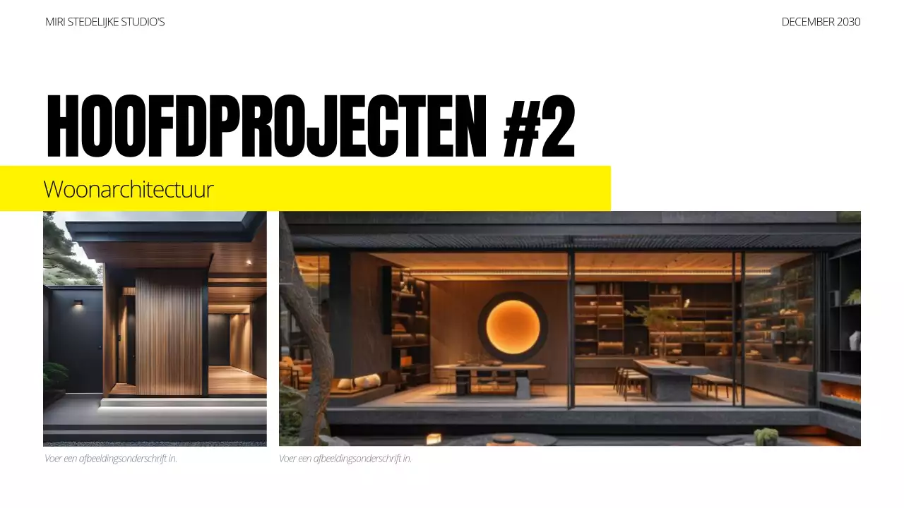 portfolio zwarte moderne architectuur