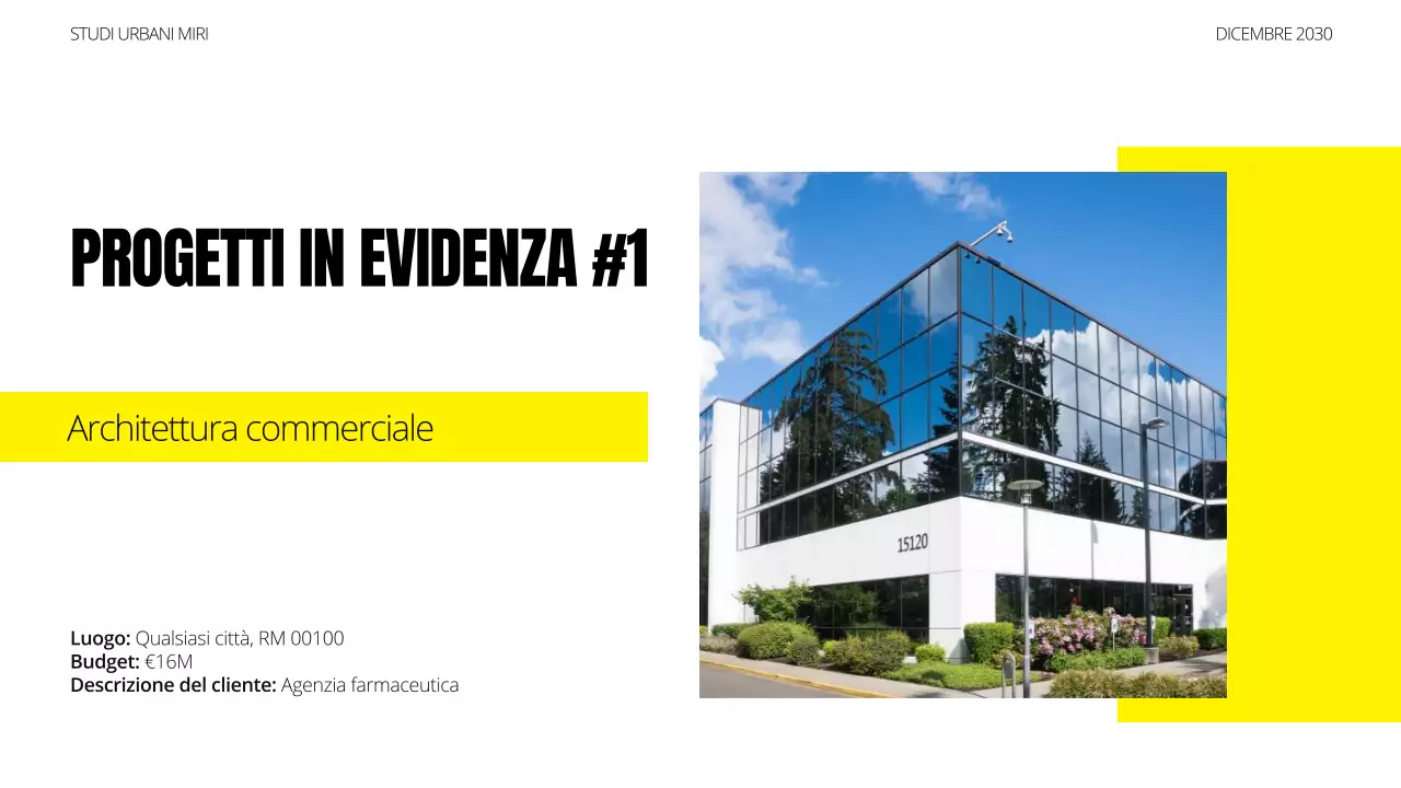 portfolio di architettura moderna nera