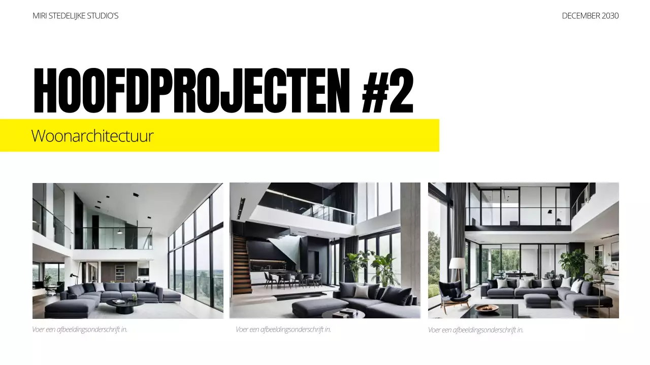 portfolio zwarte moderne architectuur