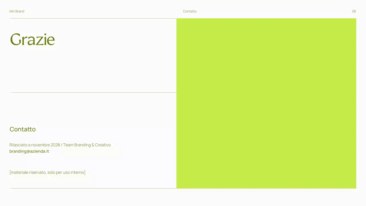 Presentazione delle linee guida del marchio Trendy Bold