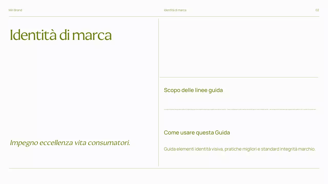 Presentazione delle linee guida del marchio Trendy Bold