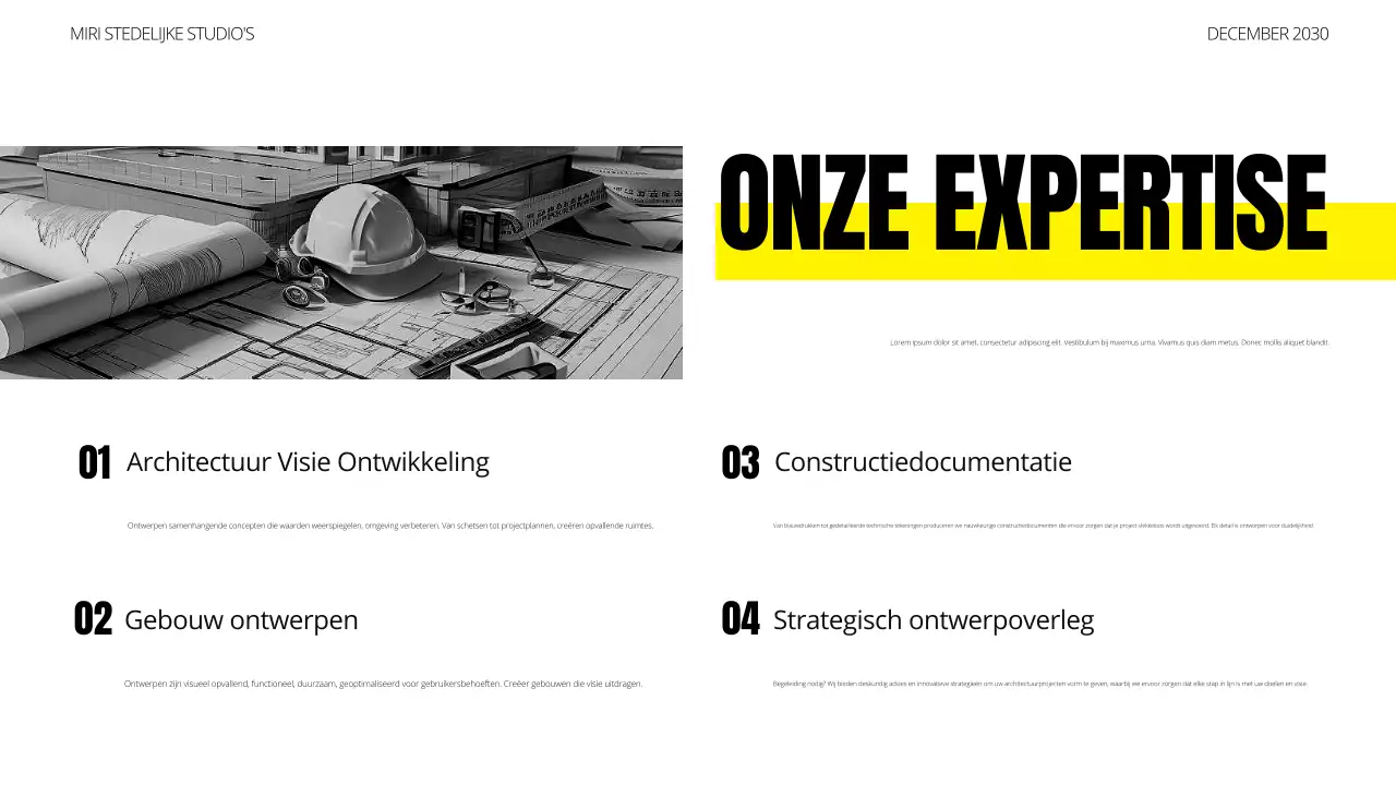 portfolio zwarte moderne architectuur