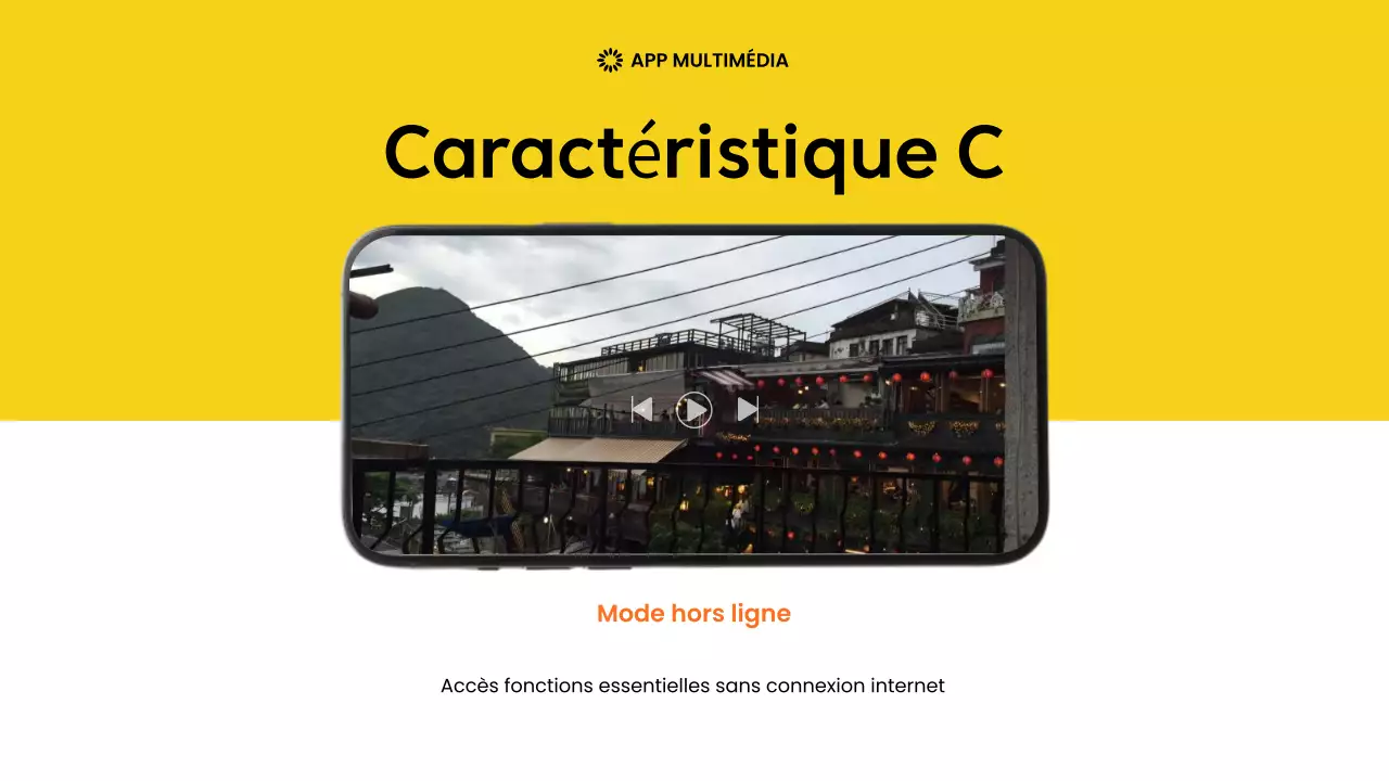 yellow modern mobile app promotion