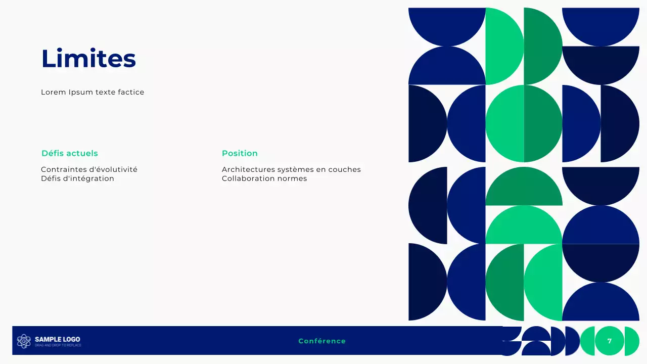 Présentation géométrique à la conférence