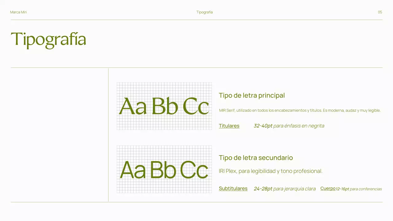 Presentación de las directrices de la marca Trendy Bold