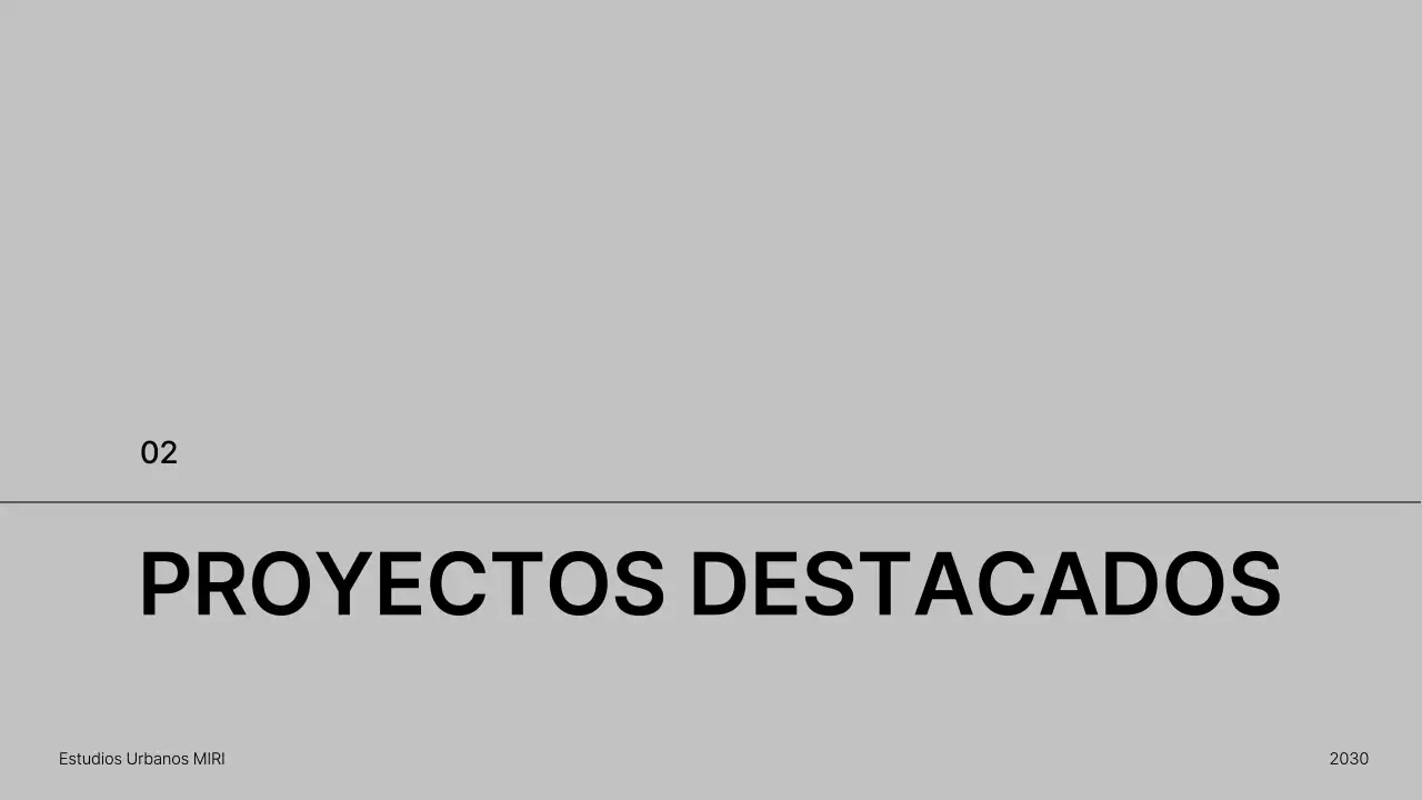 Presentación de una cartera de arquitectura minimalista