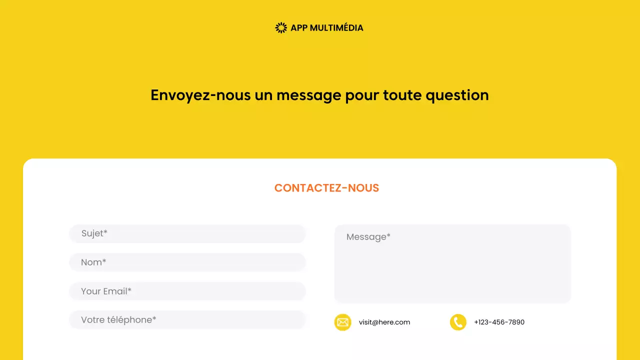 yellow modern mobile app promotion