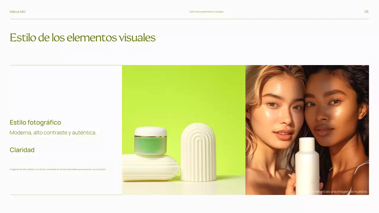 Presentación de las directrices de la marca Trendy Bold