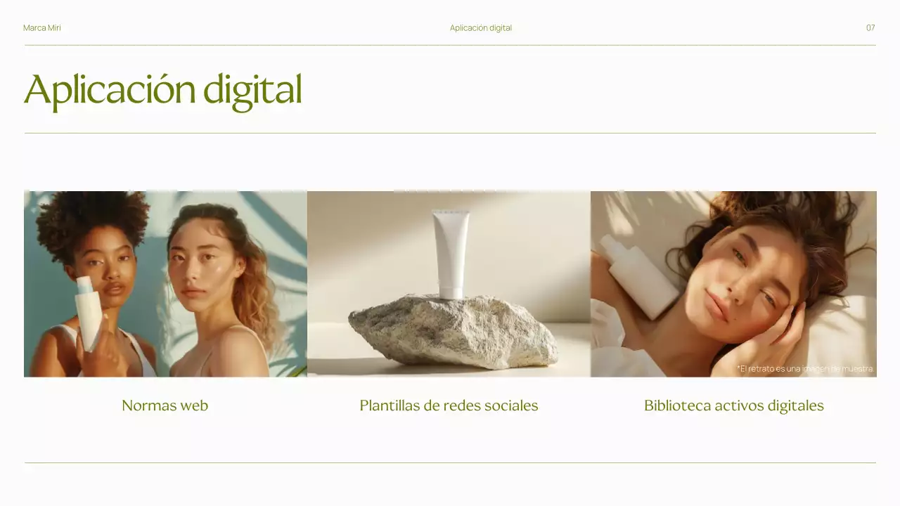 Presentación de las directrices de la marca Trendy Bold