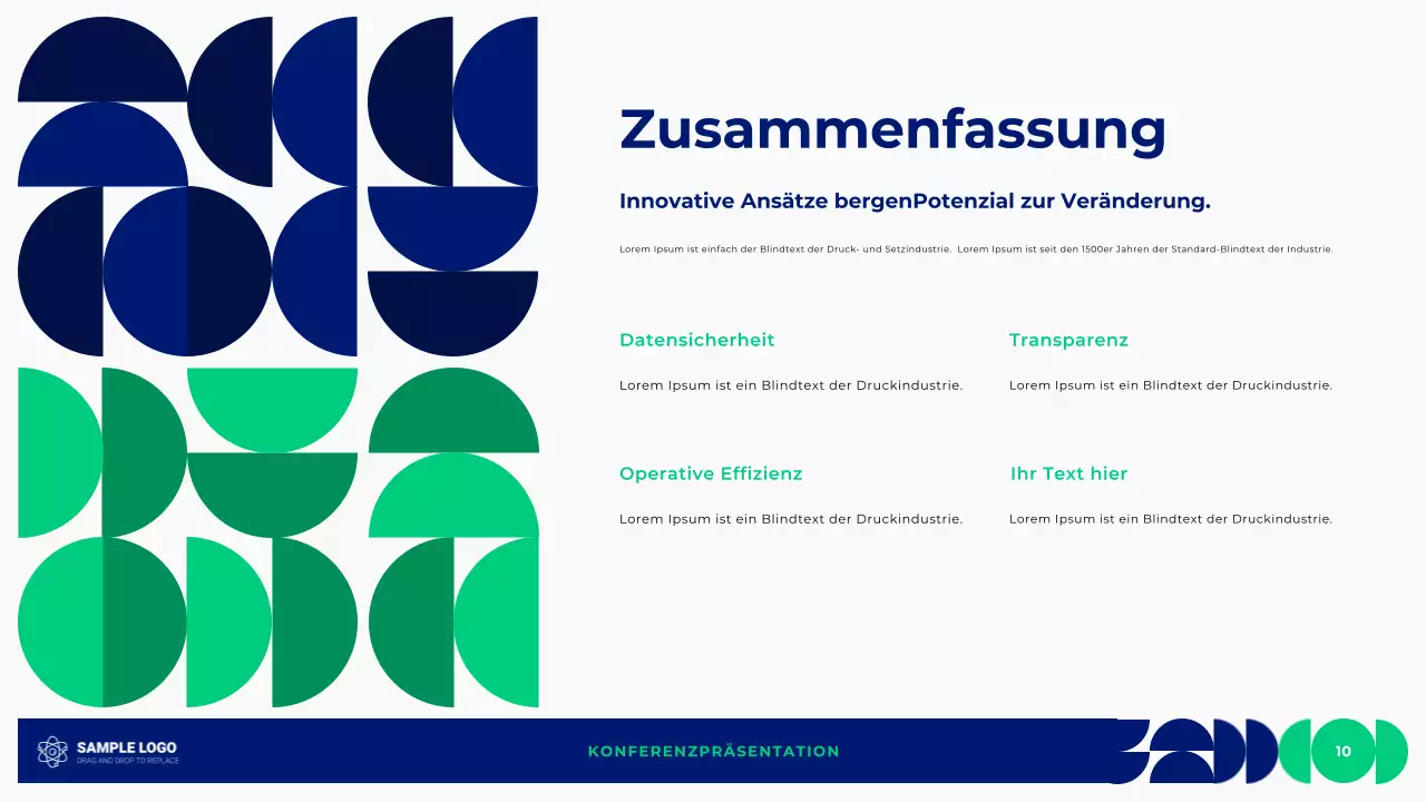 Geometrische Konferenzpräsentation