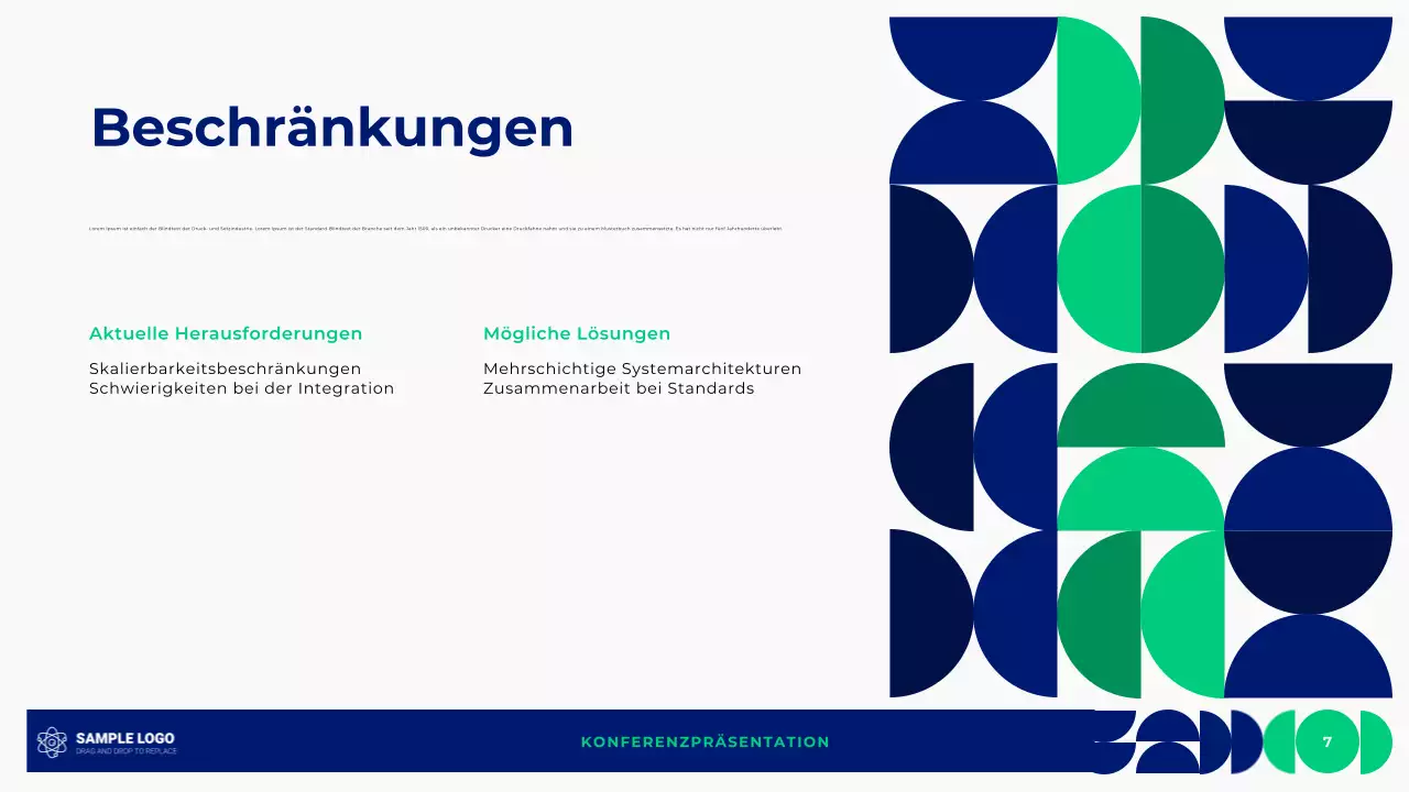 Geometrische Konferenzpräsentation