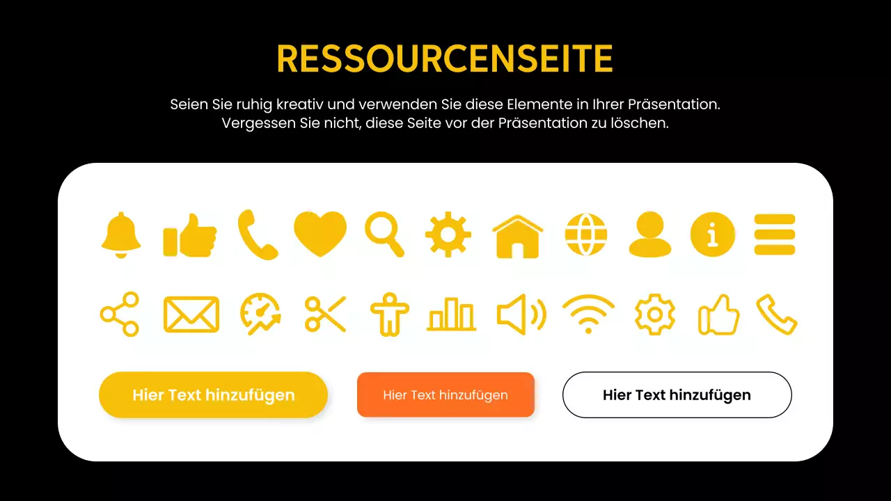 gelbe moderne mobile App Werbung