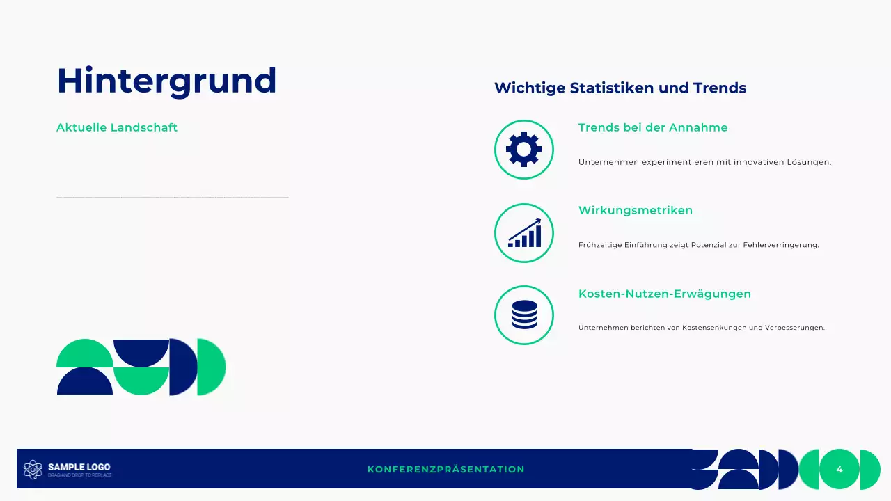 Geometrische Konferenzpräsentation