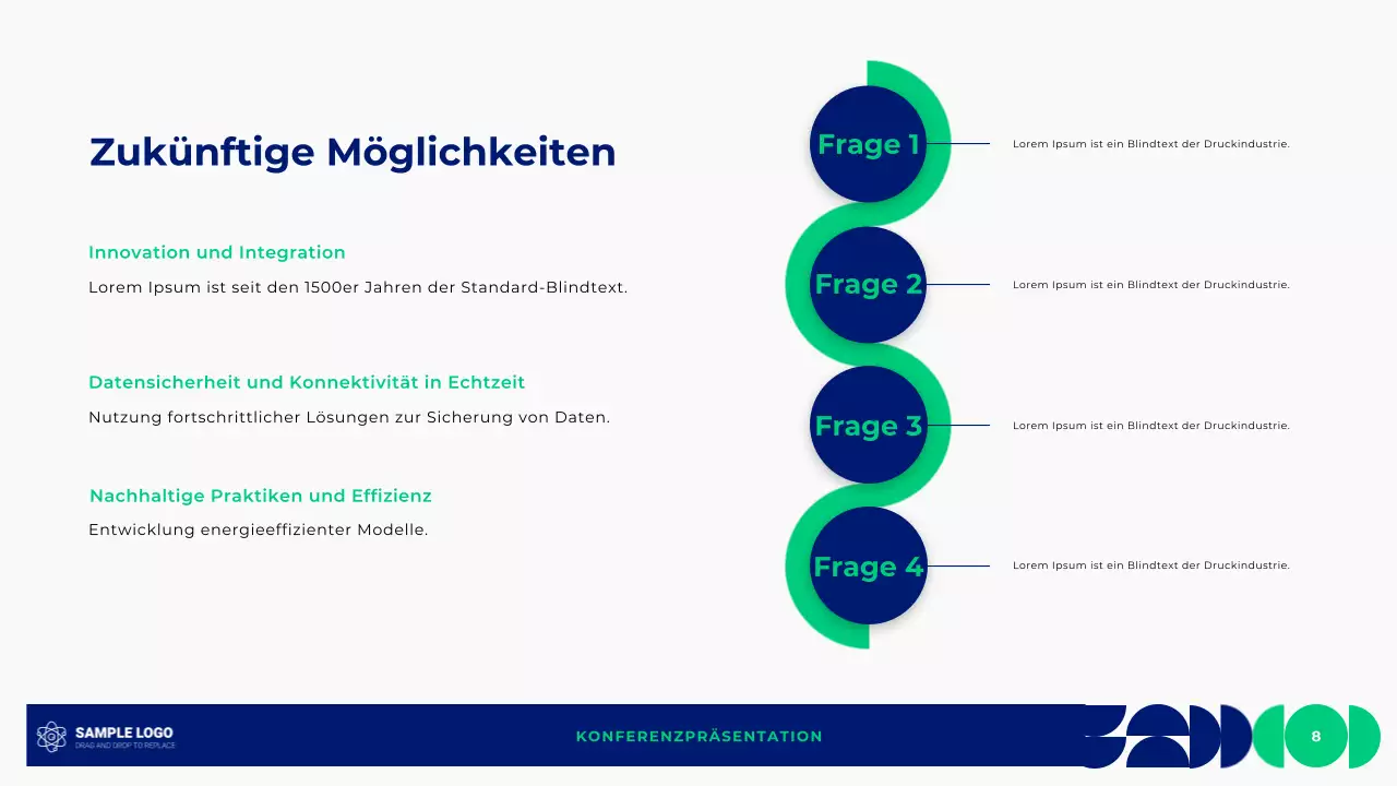 Geometrische Konferenzpräsentation