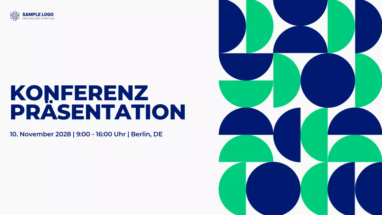 Geometrische Konferenzpräsentation