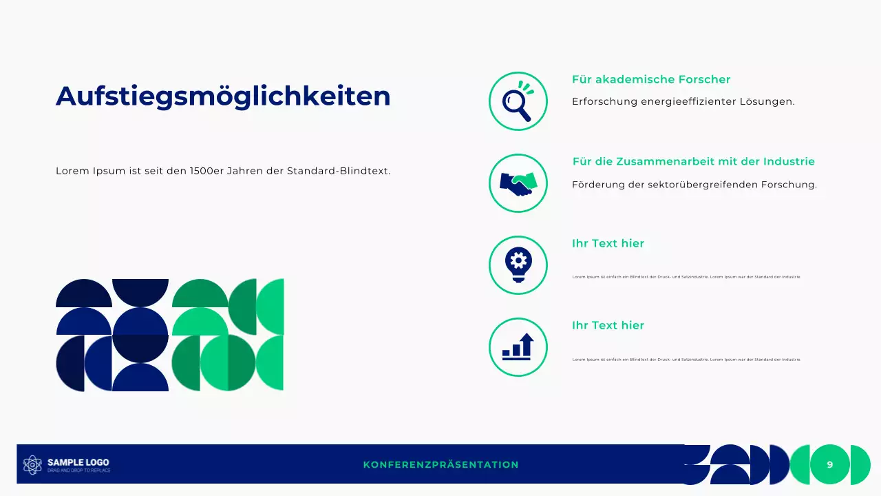 Geometrische Konferenzpräsentation