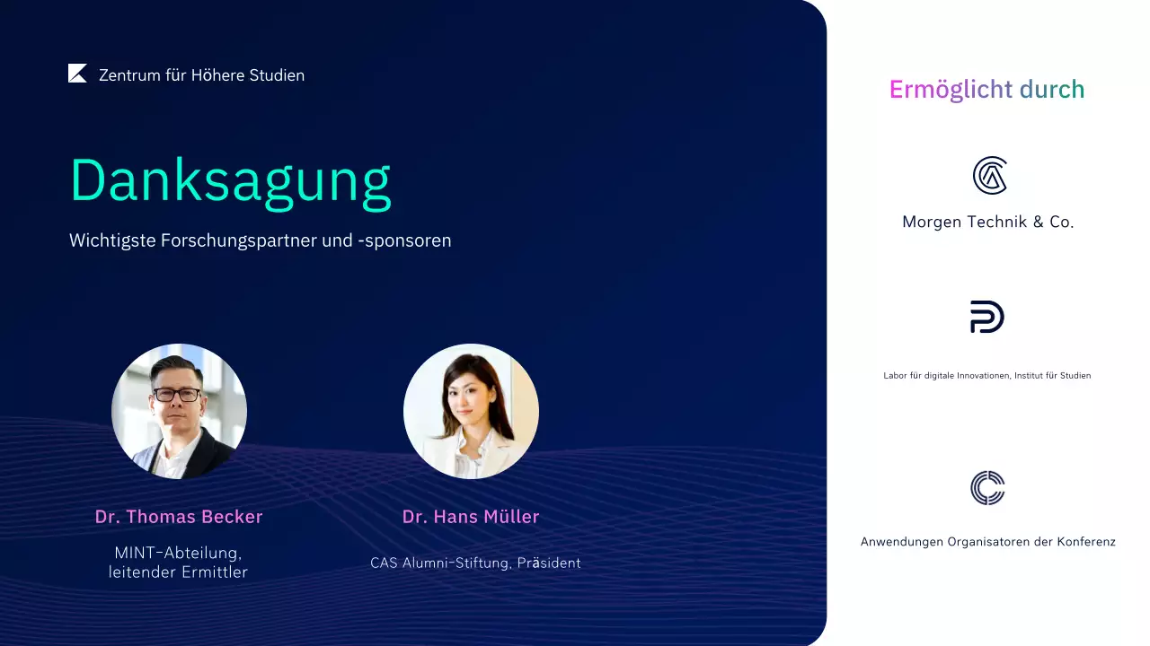 dark modern Konferenzankündigung