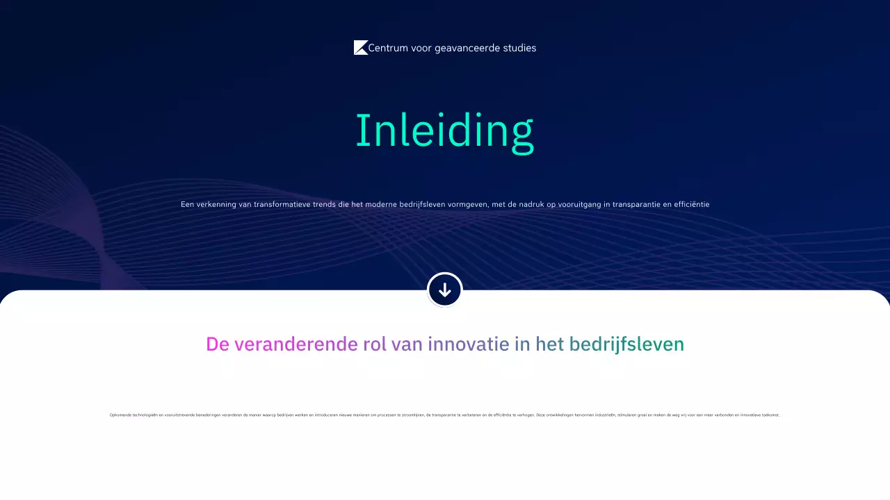 aankondiging conferentie dark modern
