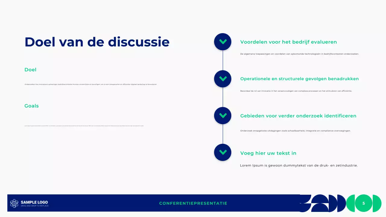 geometrische conferentiepresentatie