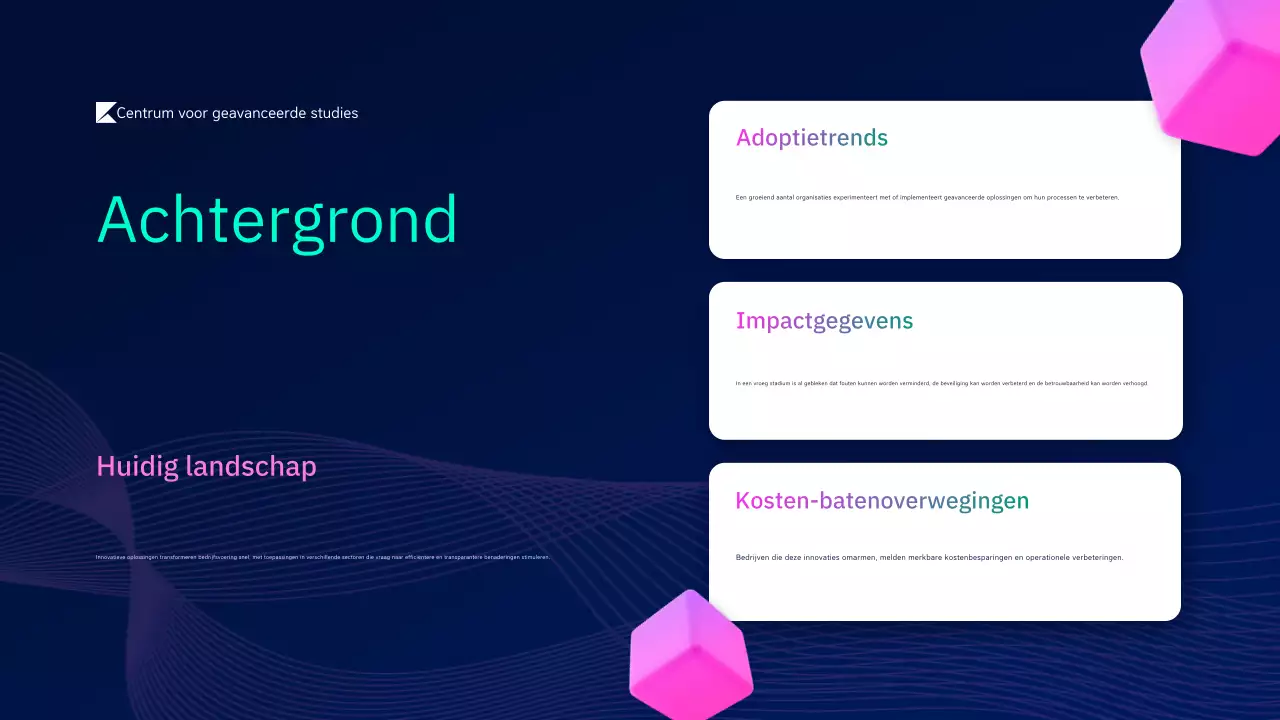 aankondiging conferentie dark modern