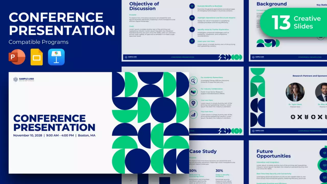 geometrische conferentiepresentatie