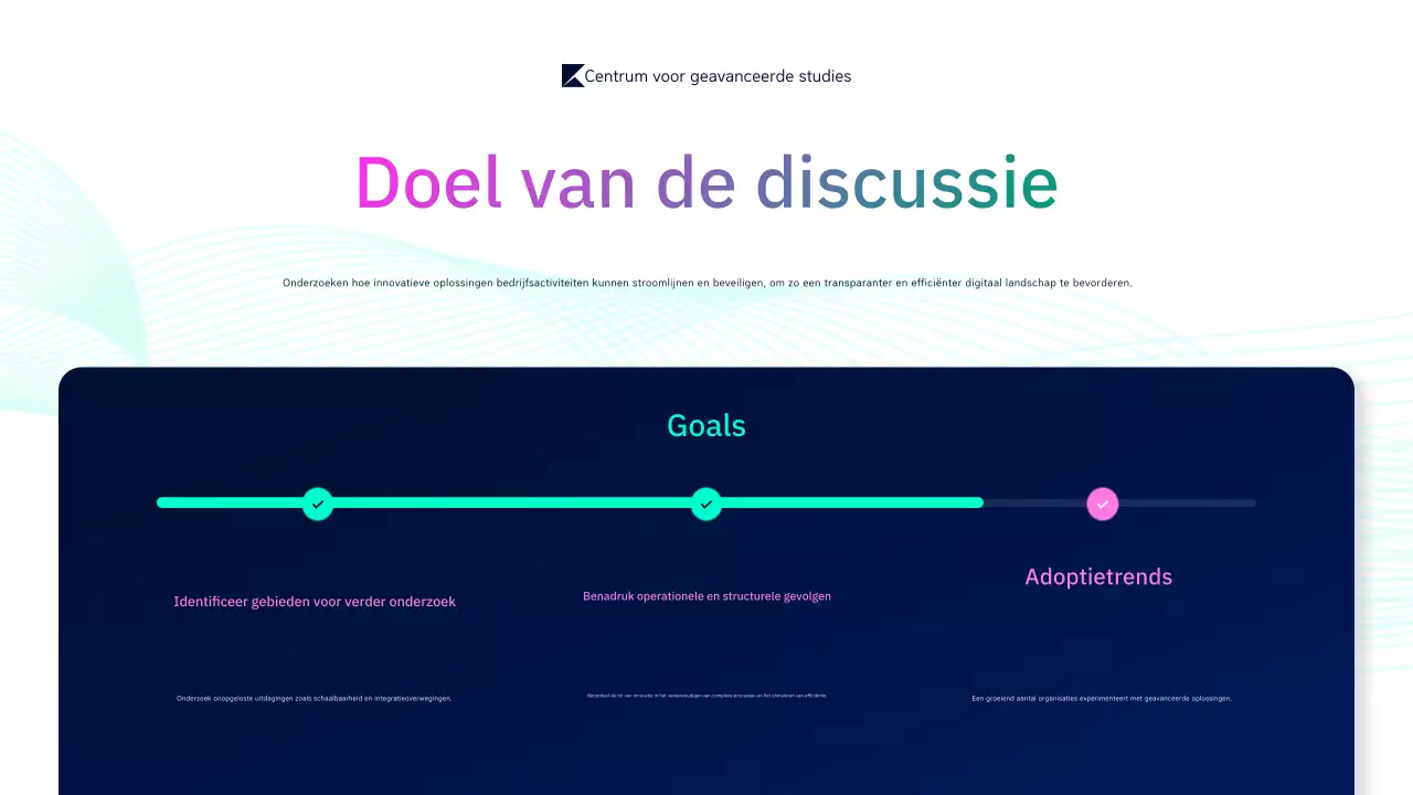 aankondiging conferentie dark modern