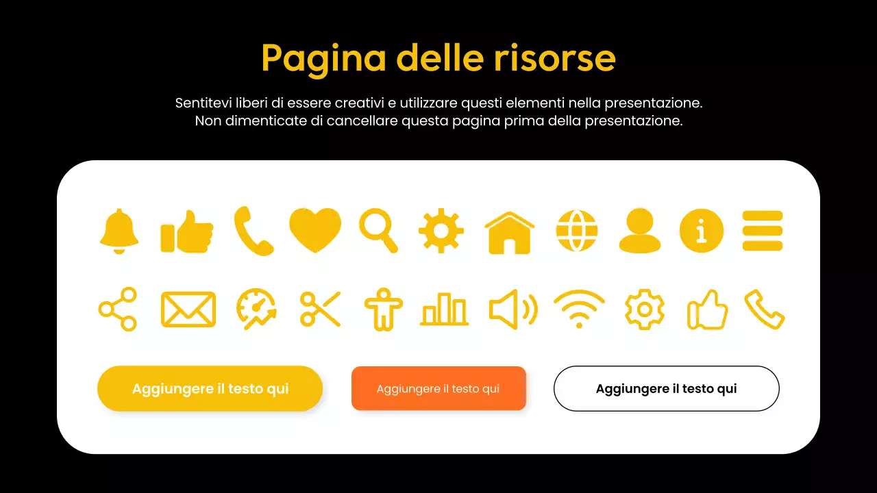 promozione di un'applicazione mobile gialla e moderna