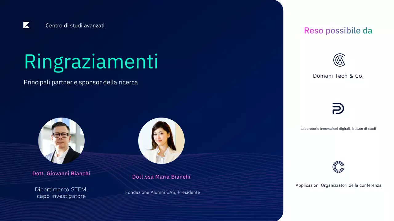 annuncio della conferenza dark modern