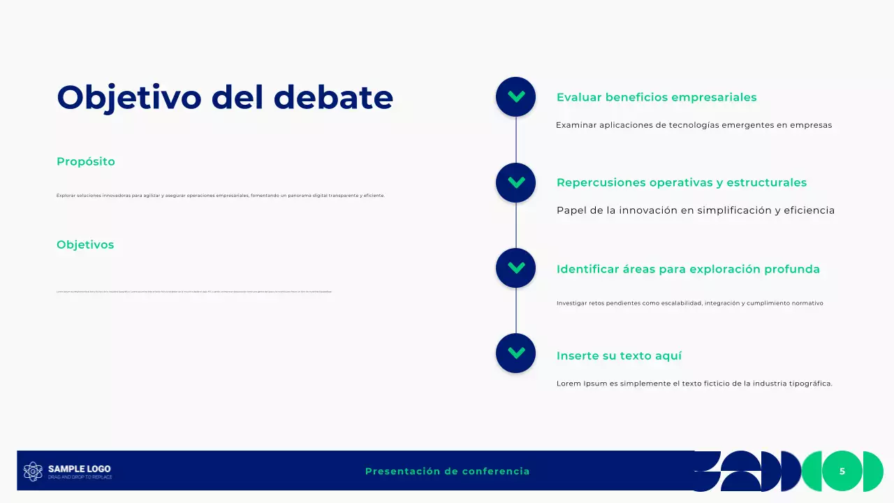 presentación geométrica de la conferencia