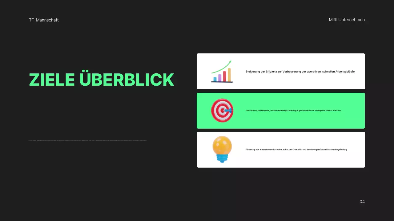 black modern Monatsbericht