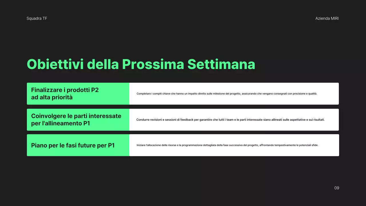 rapporto di revisione mensile black modern