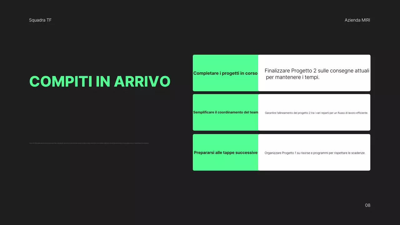 rapporto di revisione mensile black modern