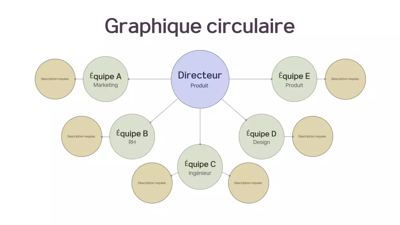 plan d'organisation vertical circulaire géométrique rose
