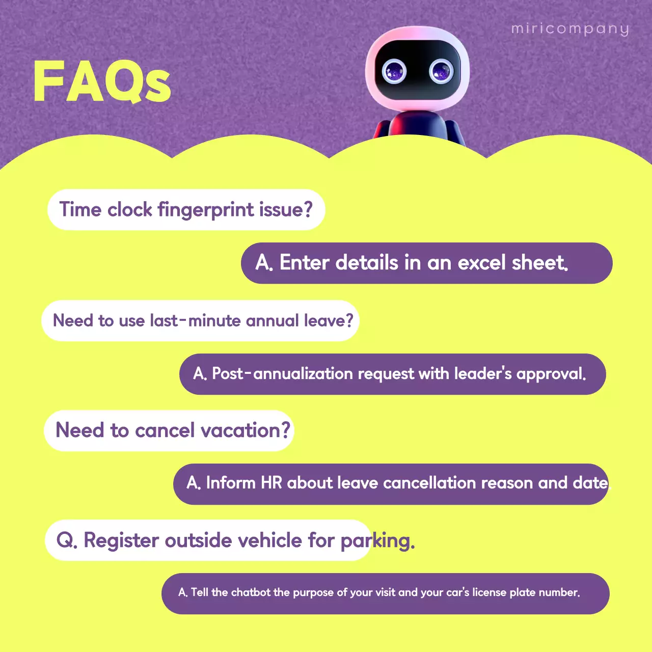 Carrossel de promoção de chatbot moderno roxo no Instagram