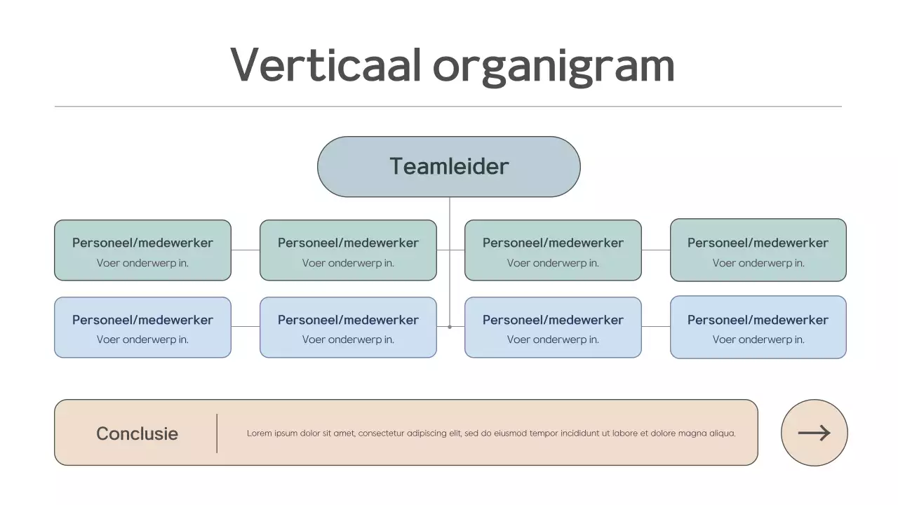 blauw basis business verticaal organisatieplan