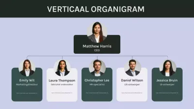 Paars basis verticaal organisatorische bedrijfsindeling