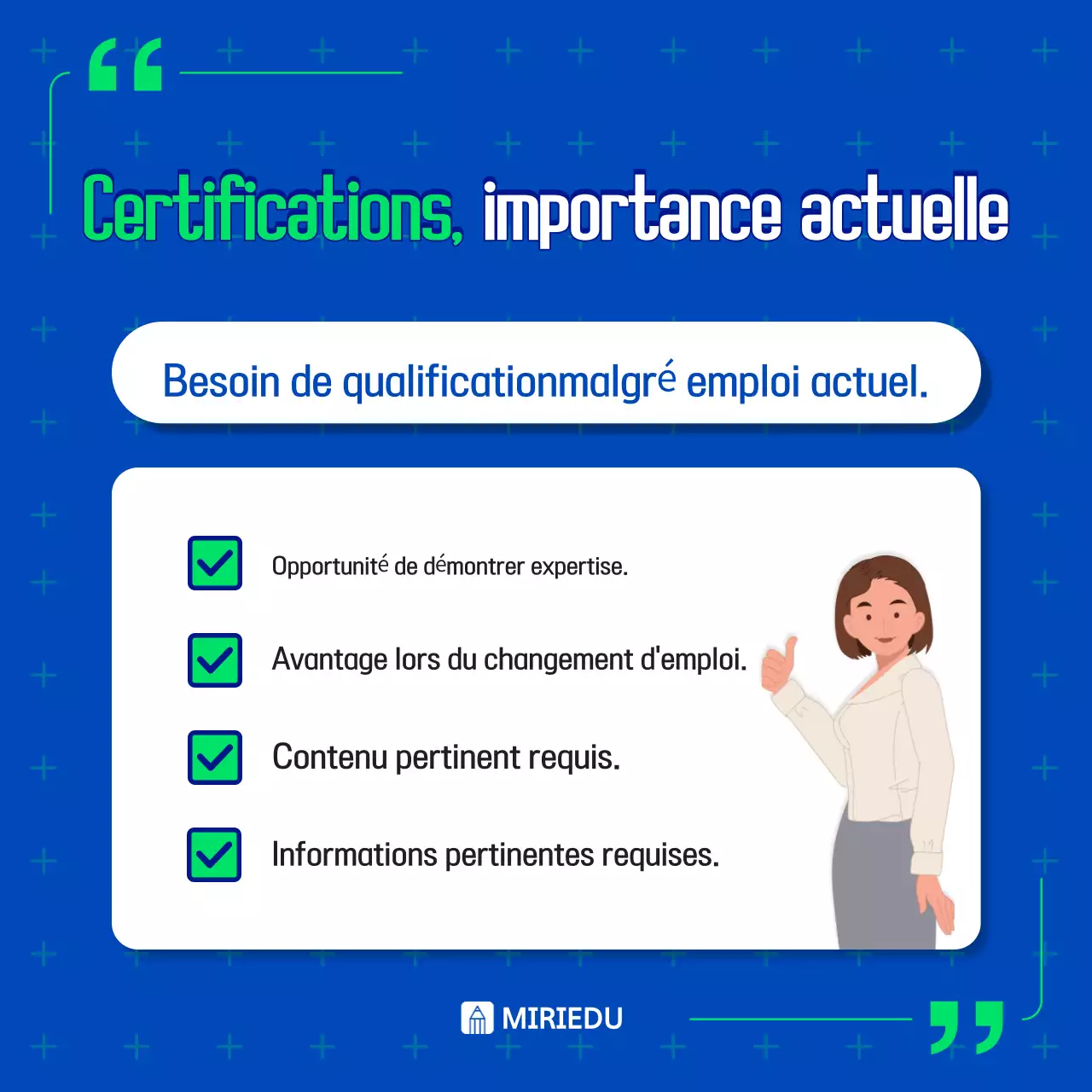 Annonces "Blue Trending" sur l'éducation en milieu de travail