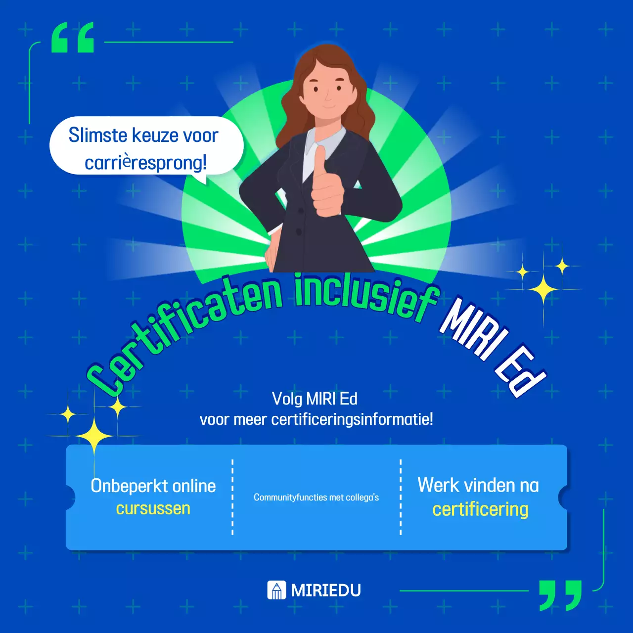 Blue Trending Advertenties voor Werkplaatseducatie