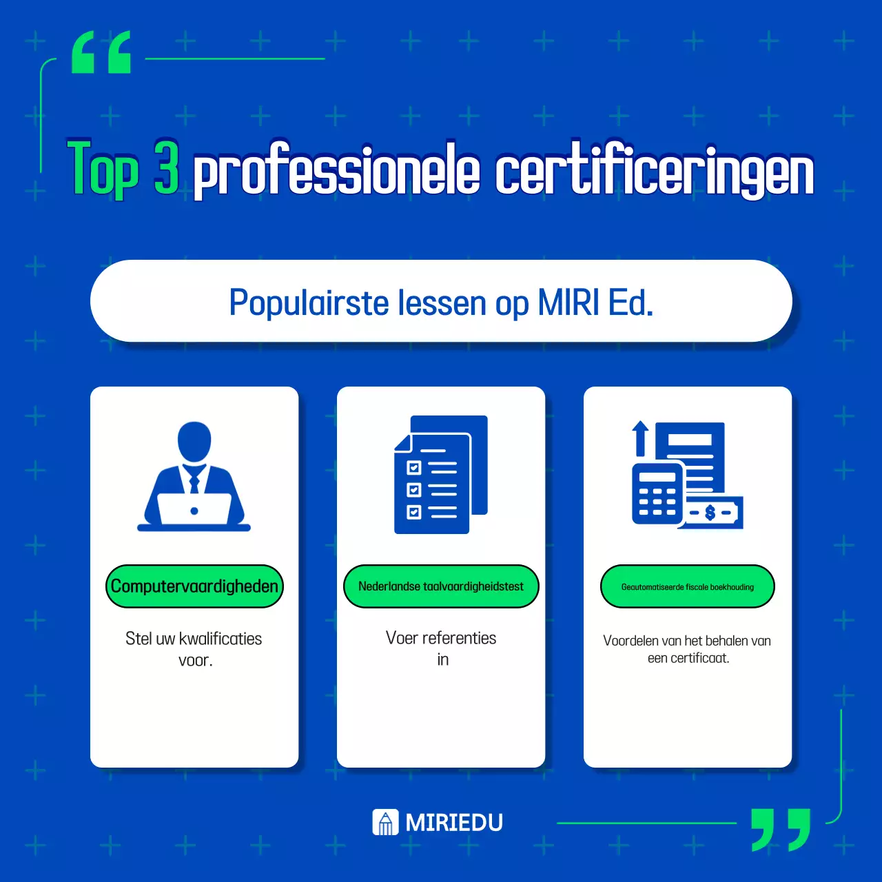 Blue Trending Advertenties voor Werkplaatseducatie