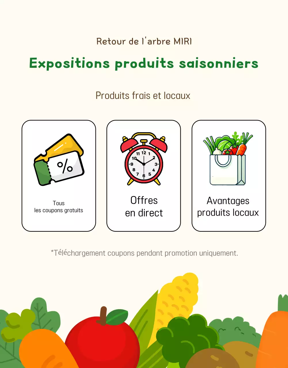 Beige Simple Produce Sale (vente de produits simples)