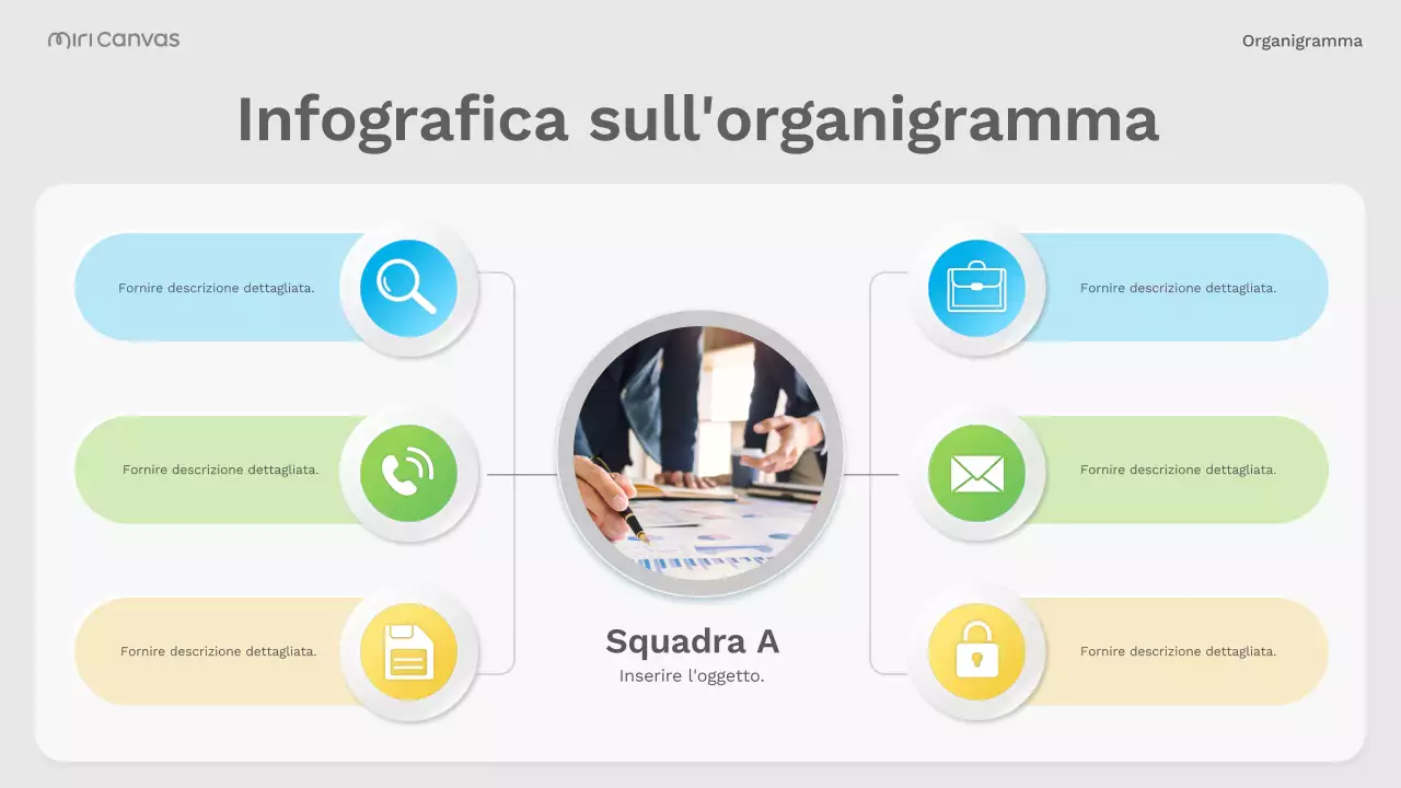 organigramma grigio moderno