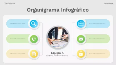 organigrama moderno gris