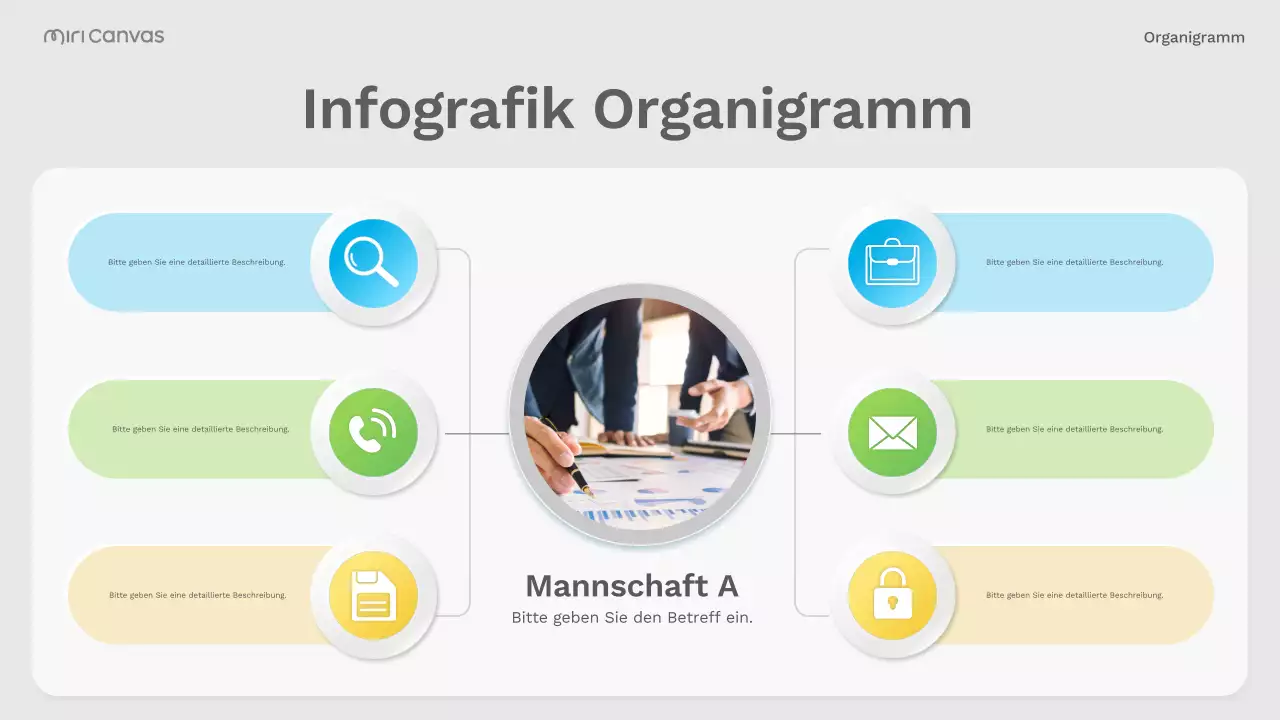 graues modernes Organigramm Layout