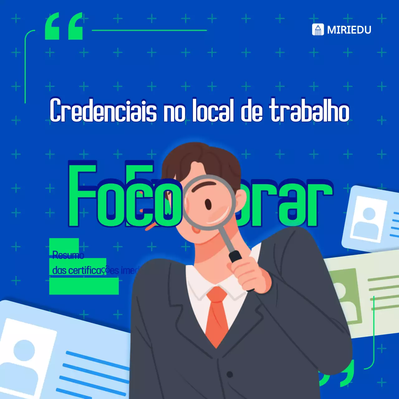 Anúncios de educação no local de trabalho de tendência azul