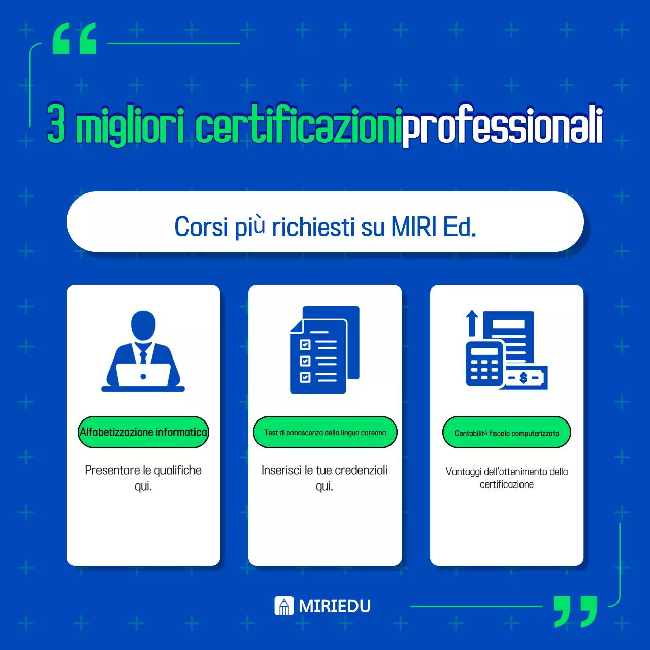 Annunci di formazione sul posto di lavoro di tendenza blu