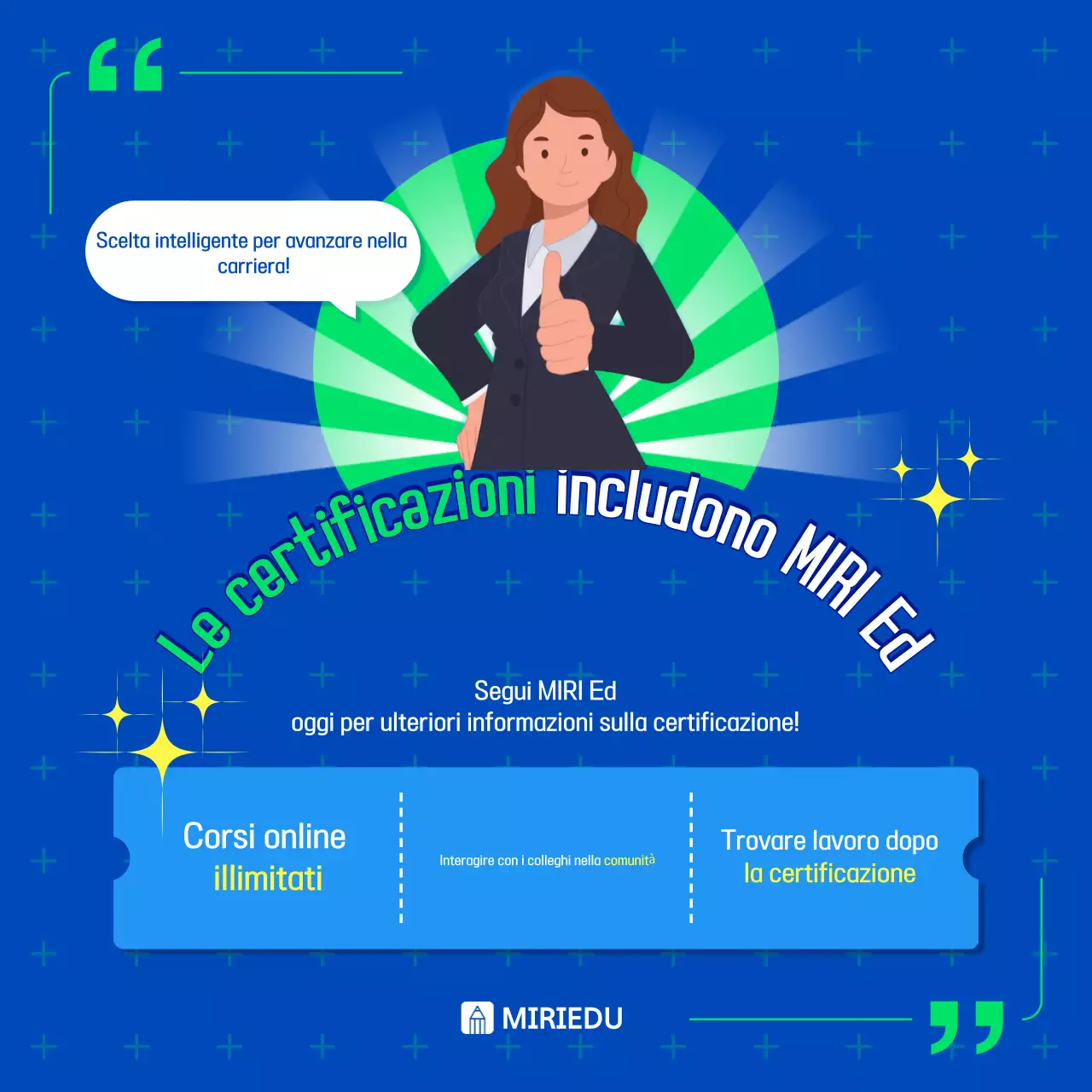 Annunci di formazione sul posto di lavoro di tendenza blu