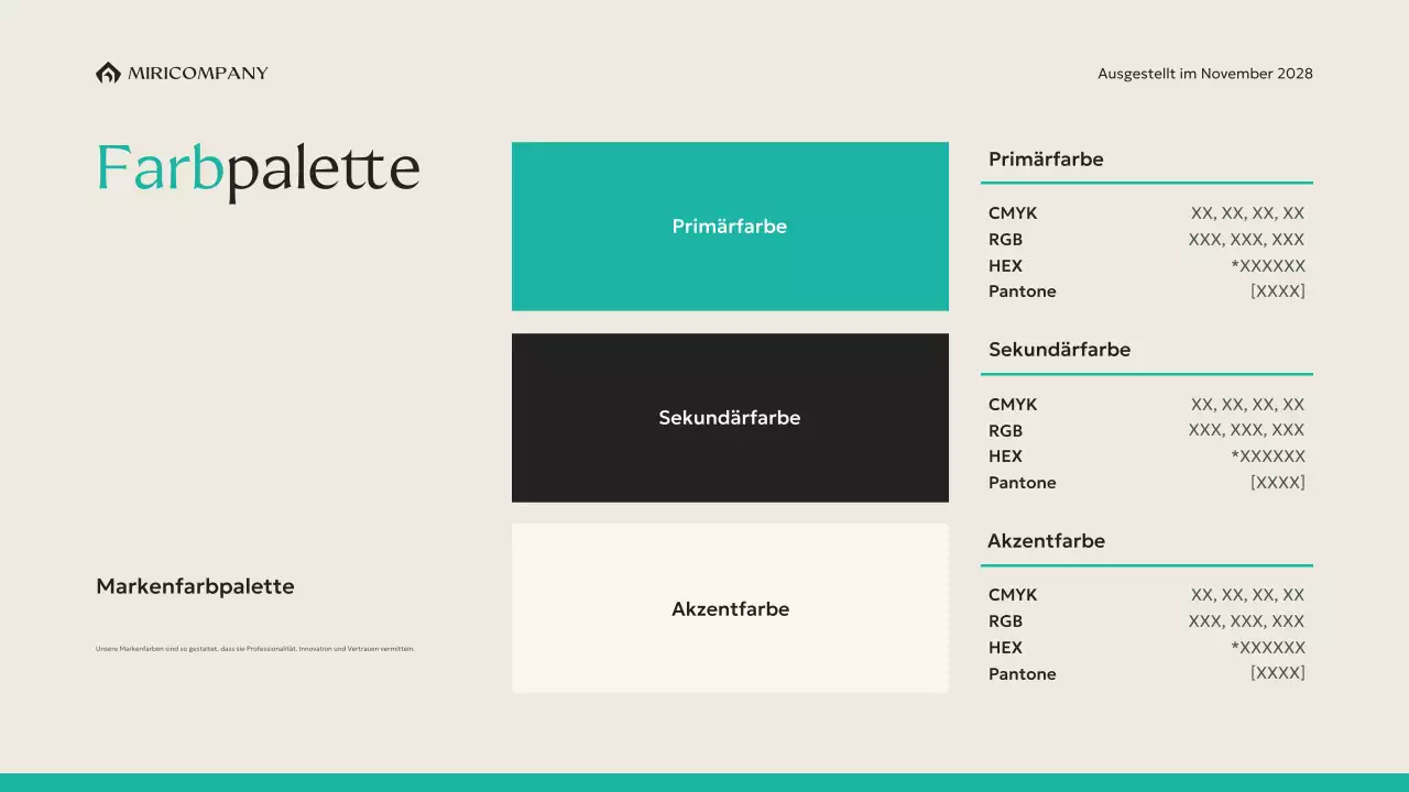 mint moderner Markenleitfaden