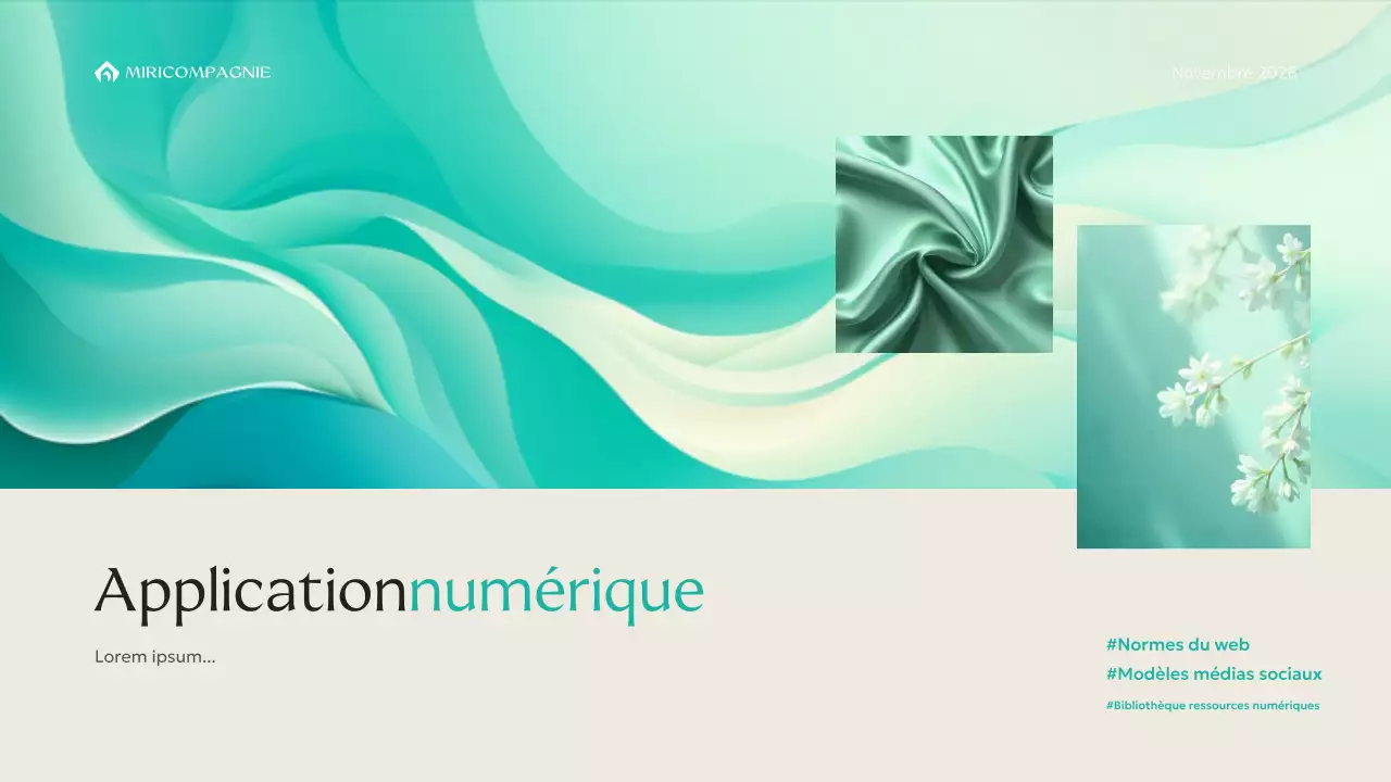 ligne directrice de la marque moderne de la menthe