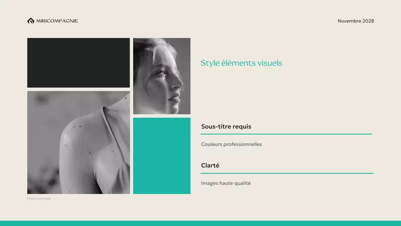 ligne directrice de la marque moderne de la menthe